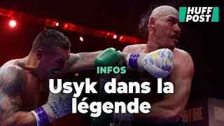 Boxe  Fury très amer après la victoire dUsyk qui entre dans la légende [upl. by Kitarp71]