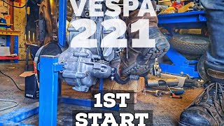 vespa 1st start  221 MALOSSI  VMC si carb COVER [upl. by Ottinger618]