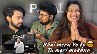 PAYAL SONG REACTION  YO YO HONEY SINGH  PARADOX  GLORY ALBUM REACTION  YUSO REACT [upl. by Anala]