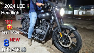 1ST Test Ride 2024 Royal Enfield Classic 350 Led Headlight Model amp Night 🌙Visibility amp Exhaust Sound [upl. by Noirb]