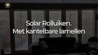 Topwebshopnl  Solar rolluiken met kantelbare lamellen [upl. by Eldorado]