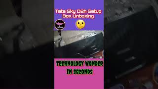 Tata Sky D2h Setup Box Unboxing 2024 D2h electronics technologywonderinseconds [upl. by Coffey]