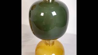 Amber and green Murano glass lamps 1970s  dlightchandeliercom  italianlighting homedecor [upl. by Dayiz266]