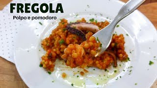 POLPO CON FREGOLA al POMODORO Ricetta Sarda facile RICETTE DI GABRI [upl. by Noah]