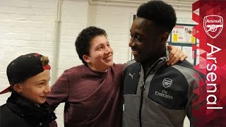 Arsenal players surprise local community ahead of festive period [upl. by Leksehcey]