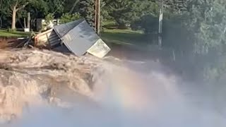 Minnesota Battered by flooding  Rapidan Dam in failure condition [upl. by Nohsar627]