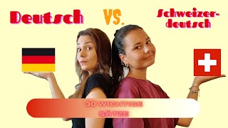 Deutsch VS Schweizerdeutsch 🤯 Härdöpfel 30 WICHTIGE Sätze [upl. by Halden]