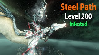 Warframe Steel Path Solo Survival 1 hour vs Infested  MIRAGE PRIME amp KUVA OGRIS amp Builds [upl. by Vonnie]