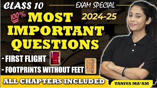 Class 10 English Important Questions 202425  Half yearly PreBoards  Class 10 English [upl. by Danie]