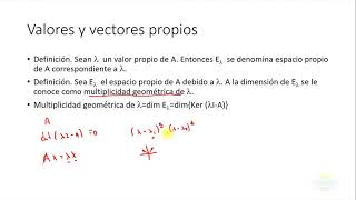 4 Valores y vectores propios [upl. by Ilyak]