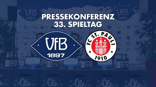 Pressekonferenz nach dem Spiel VfB Oldenburg  FC St Pauli II am 33 Spieltag [upl. by Tadeo723]