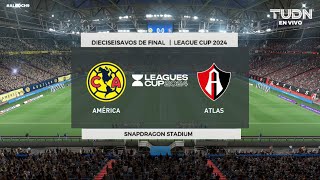 América vs Atlas  League Cup 2024 Dieciseisavos de final  FIFA21 [upl. by Sunday]