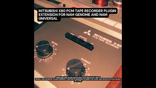 MITSUBISHI X80 PCM tape recorder nam demo video [upl. by Mixam139]