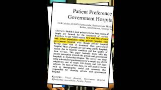 Indians Prefer Private Hospitals Over Public Ones [upl. by Oloapnaig409]