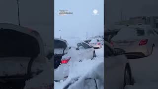 Heavy Snow Strands Drivers for Days in South Africa [upl. by Neroc]