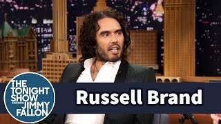 Russell Brand Confronts Jimmy About His Impressions [upl. by Nyasuh]