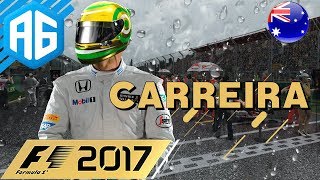 F1 2017 1 GP DA AUSTRÁLIA  ESTRATÉGIA ERRADA E MUITA CHUVABEM VINDO PortuguêsBR CARREIRA [upl. by Leasia]