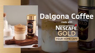 How to Make Dalgona Coffee at Home with NESCAFÉ GOLD [upl. by Ketchum]