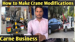 How to crane fitting in pickup  crane business  Small Crane Heavy Powers  Crane Service crane [upl. by Egreog]