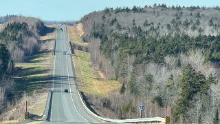 Canada driving from Moncton to Edmundston [upl. by Eidroj]