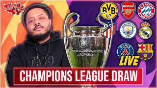 The CHAMPIONS LEAGUE Quarter Final amp Semi Final Draw LIVE WTroopz [upl. by Goth589]