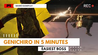 Genichiro Boss fight in 5 Minutes Too Easy [upl. by Howlend]