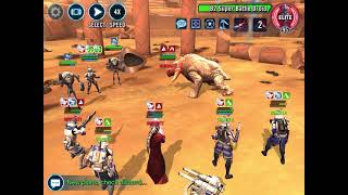 SWGOH LSGeo P3 KAM Mission 4inarow Success Low Relic [upl. by Atenik]