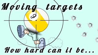 Difficulties of shooting moving target explained Pool ball [upl. by Robinette]