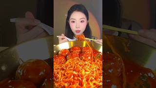 ramen and dumpling best combination fast mukbang mukbang ramen dumplings shortsfeed trending [upl. by Merceer]