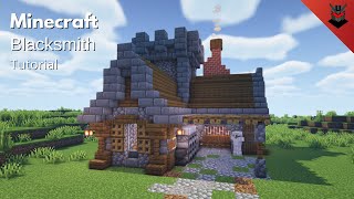 Minecraft How to Build a Medieval Blacksmiths House  Blacksmith House Tutorial [upl. by Harim]