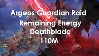 Lost Ark Argeos Guardian Raid  1680 Remaining Energy Deathblade  Ark Passive ON  110M [upl. by Enelyaj]