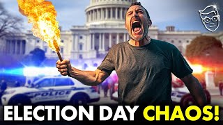 CHAOS US Capitol Under LOCKDOWN As Man Doused in Gas With Torch Gun ARRESTED BOMB Threats at Polls [upl. by Acinnad548]