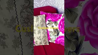 Cushion Covers 🎀🤩cushiondesign floraldesign pinkcolour shortvideo [upl. by Weed534]