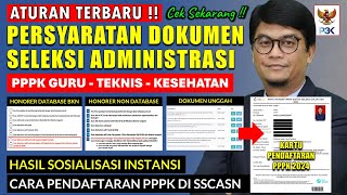 🔴ATURAN BARU PERSYARATAN DOKUMEN BAGI SEMUA HONORER PENDAFTARAN PPPK 2024 TAHAP 1 DAN TAHAP 2 [upl. by Maiga]