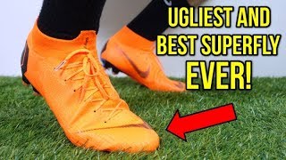 IS THIS THE BEST SUPERFLY EVER  Nike Mercurial Superfly 6 Elite Orange  Review  On Feet [upl. by Irahk105]