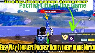 Pacifist Title In BgmiPubg Mobile Pacifist Achievement [upl. by Frager]