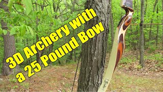 3D Archery with a 25 Pound Bow [upl. by Katharine]