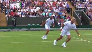 Mansour Bahrami being Mansour Bahrami at Wimbledon 2018 [upl. by Mehetabel]