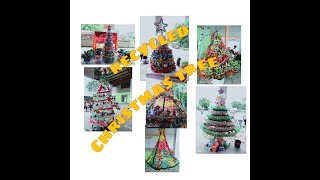 7 Christmas tree made of recyclable materials plastic bottle [upl. by Enner]