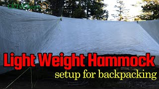 Lightweight hammock backpacking setup [upl. by Ing]