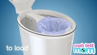 Ubbi Diaper Pail  Crash Test Mom Reviews [upl. by Anastice]