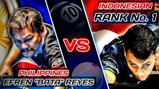 EFREN quotBATAquot REYES VS INDONESIAN No 1 PLAYER  10BALL 2023 [upl. by Mcclure]