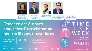 CA Dades en acció Noves enquestes dusos del temps per a polítiques innovadores [upl. by Drew]