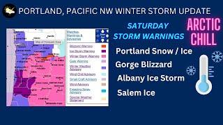 Portland Pacific Northwest Saturday Winter Storm To Hit [upl. by Lyrej351]