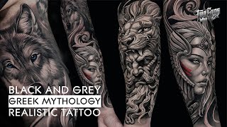 Tattoo Time Lapse Watch Epic Greek Mythology Sleeve Tattoo [upl. by Anotyal316]