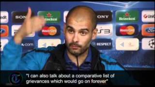 Guardiola lashes out at Mourinho before semifinal [upl. by Radec996]