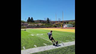 Working on controlling my leg power trying to hit the crossbar [upl. by Knudson]