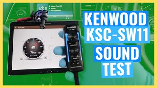 KENWOOD KSCSW11 SOUND TEST Underseat Compact Subwoofer 33 Install Series [upl. by Khano]