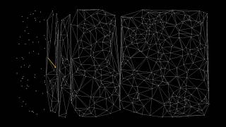 Delaunay triangulation  500 random points 60fps [upl. by Alahsal]