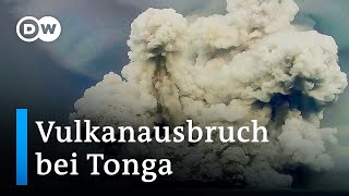 Vulkanausbruch bei Tonga Flugzeuge erkunden die Schäden  DW Nachrichten [upl. by Kasper]